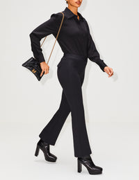 view 3 - Cropped Neoprene Trouser