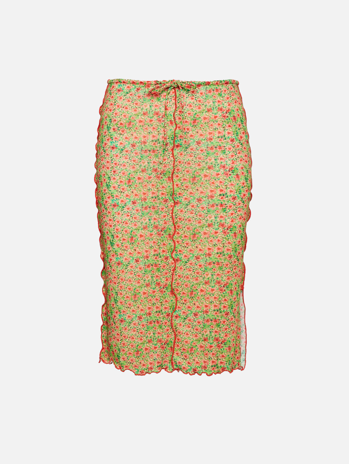view 1 - Joa Floral Knit Skirt
