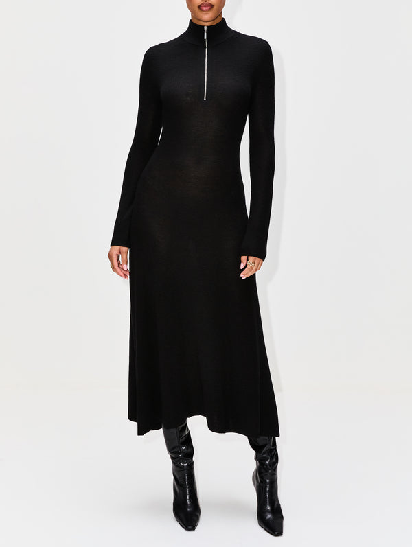 black long sleeve turtleneck dress ROSETTA GETTY | Women's | Ribbed Zip Up | CAMEL Dress DAY Baxter adds extra length Color:KELLY-MULTI girls communion gown Never Fully Dressed Scenery