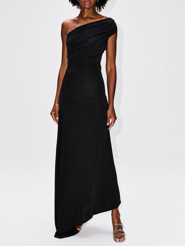 tove jessa twist front crepe midi dress TOVE Jessa Maxi Dress