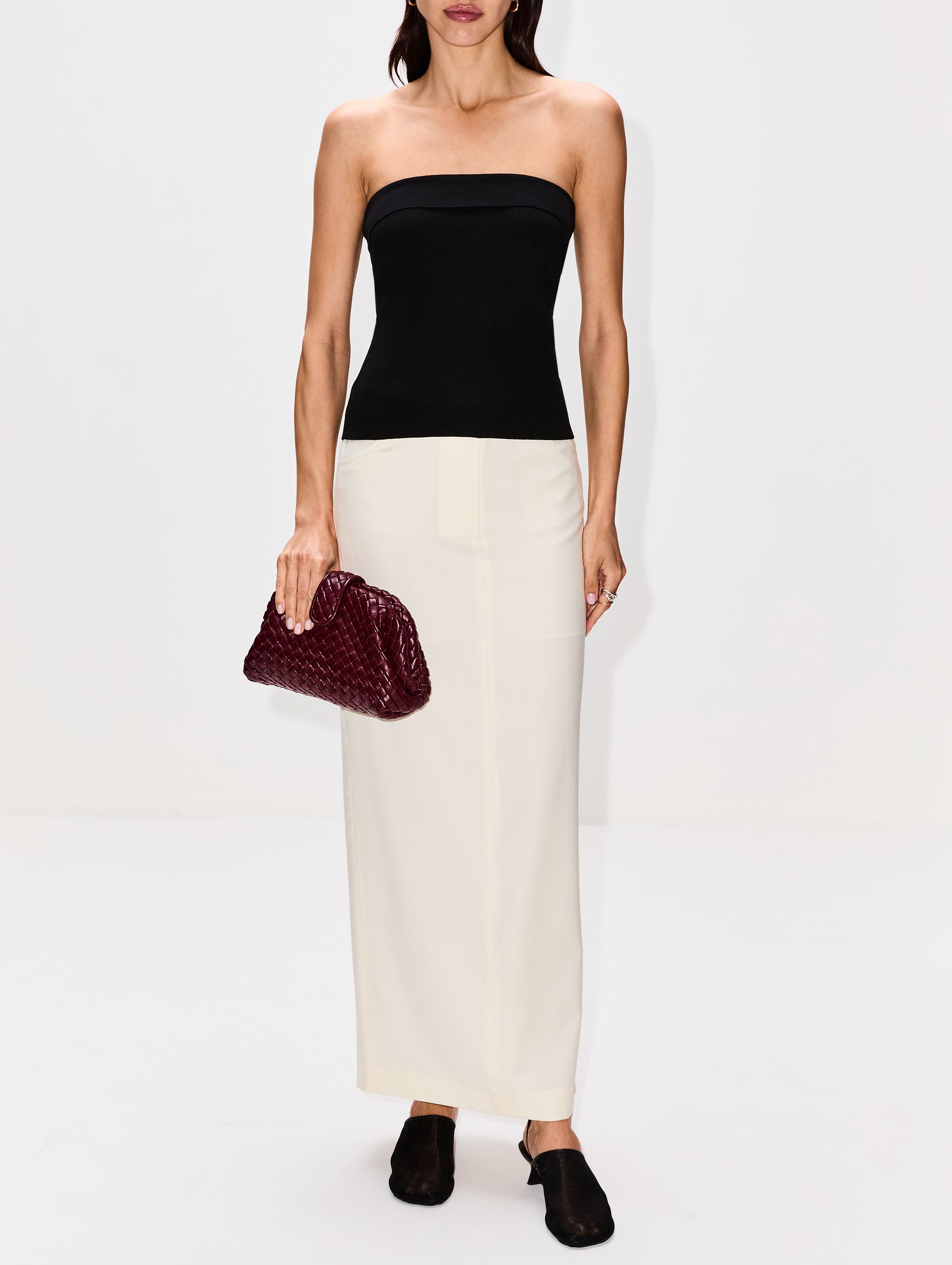 Knit Strapless Top | AYA MUSE | elysewalker