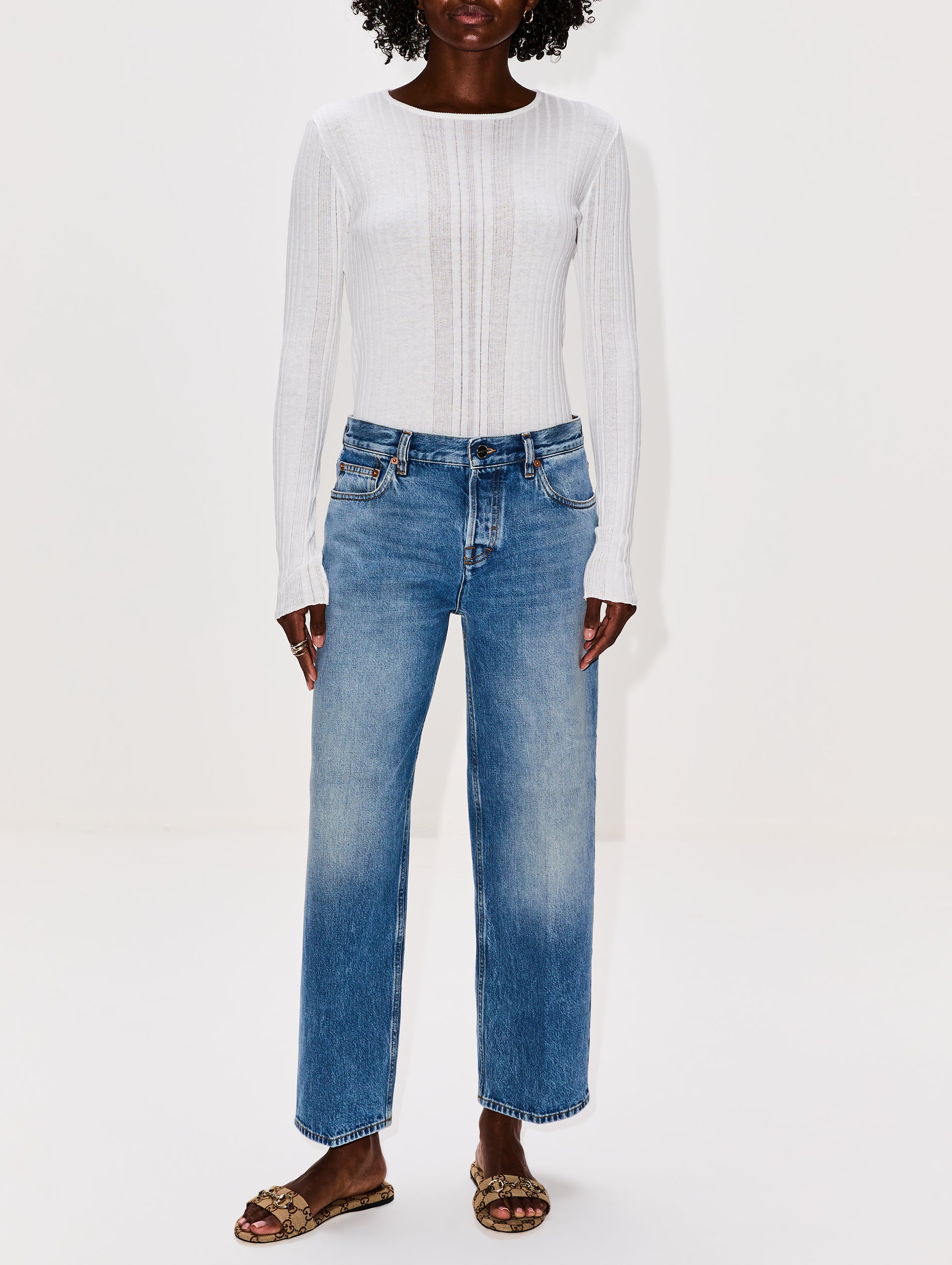 GUCCI スキニーデニム 、フレアジーンズ　、36 Ballerina Washed Jean | GUCCI | elysewalker