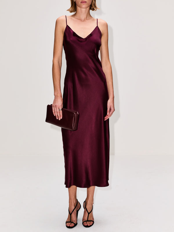 sablyn silk dress SABLYN | Women's | Taylor Bias Cut Dress | BORDEAUX Dress DAY