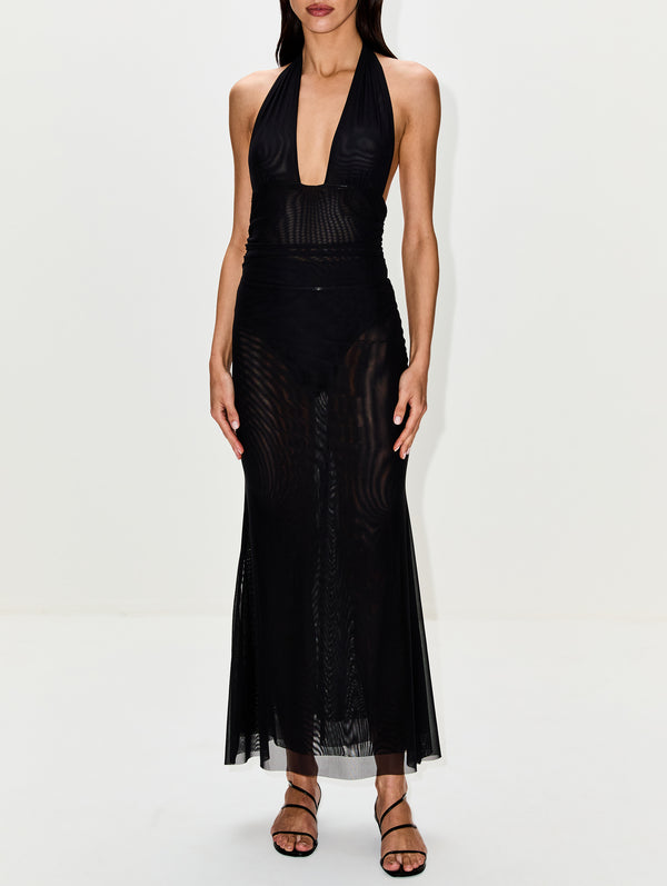 out from under alessia sheer lace midi dress A.L.C. Alessia Textured Satin and Lace Maxi Dress in Creme, Size 2
