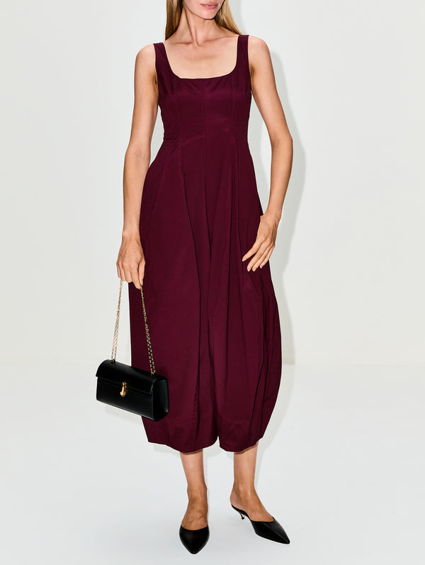 veda tiered midi dress L'Agence Veda tiered linen dress Size M