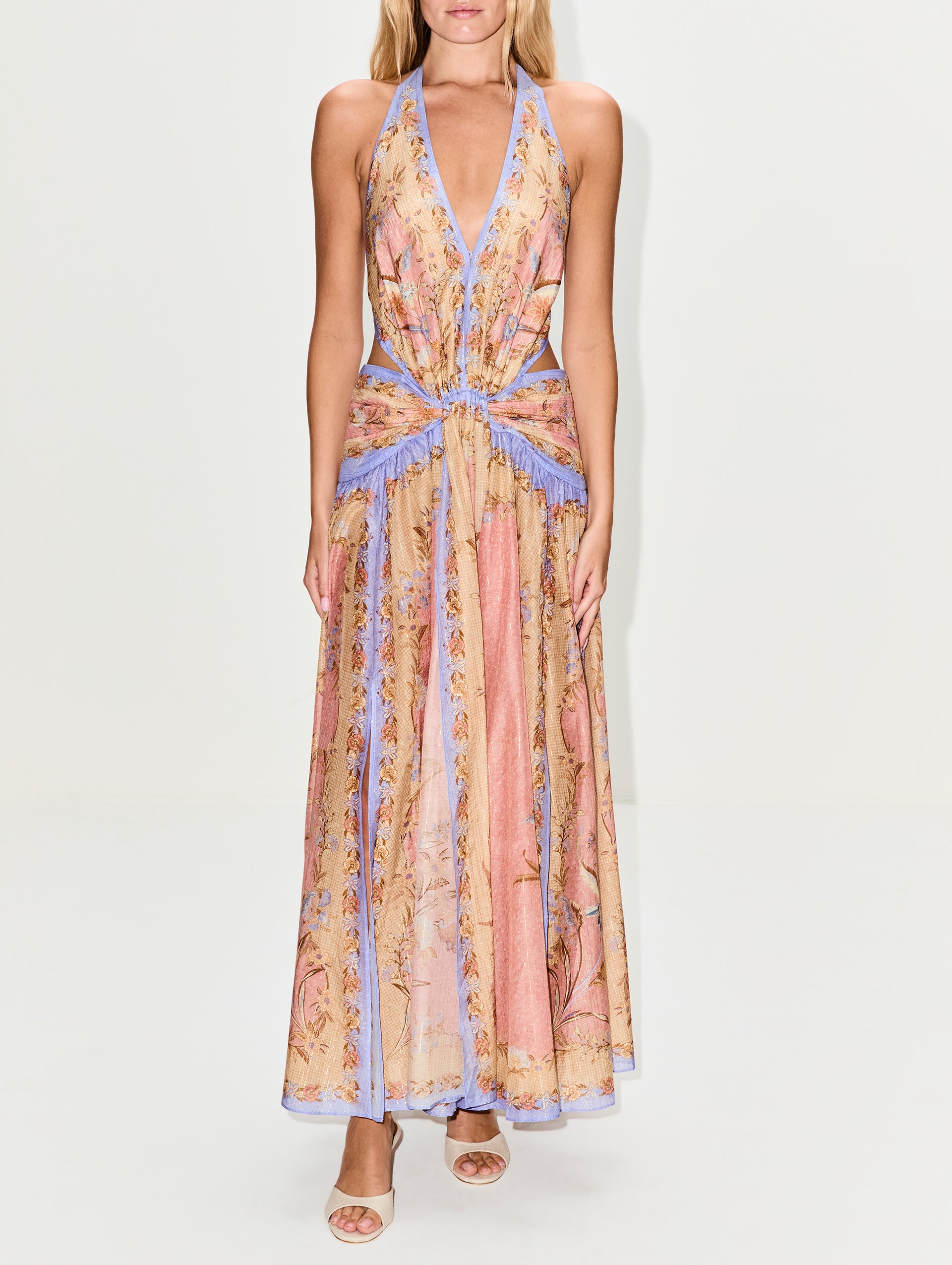 Indra Plunge Halter Dress | ZIMMERMANN | elysewalker