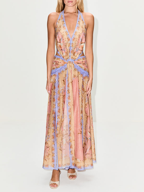 crinkle jersey dress Crinkle Jersey Dress Blue Shell Print main image 0
