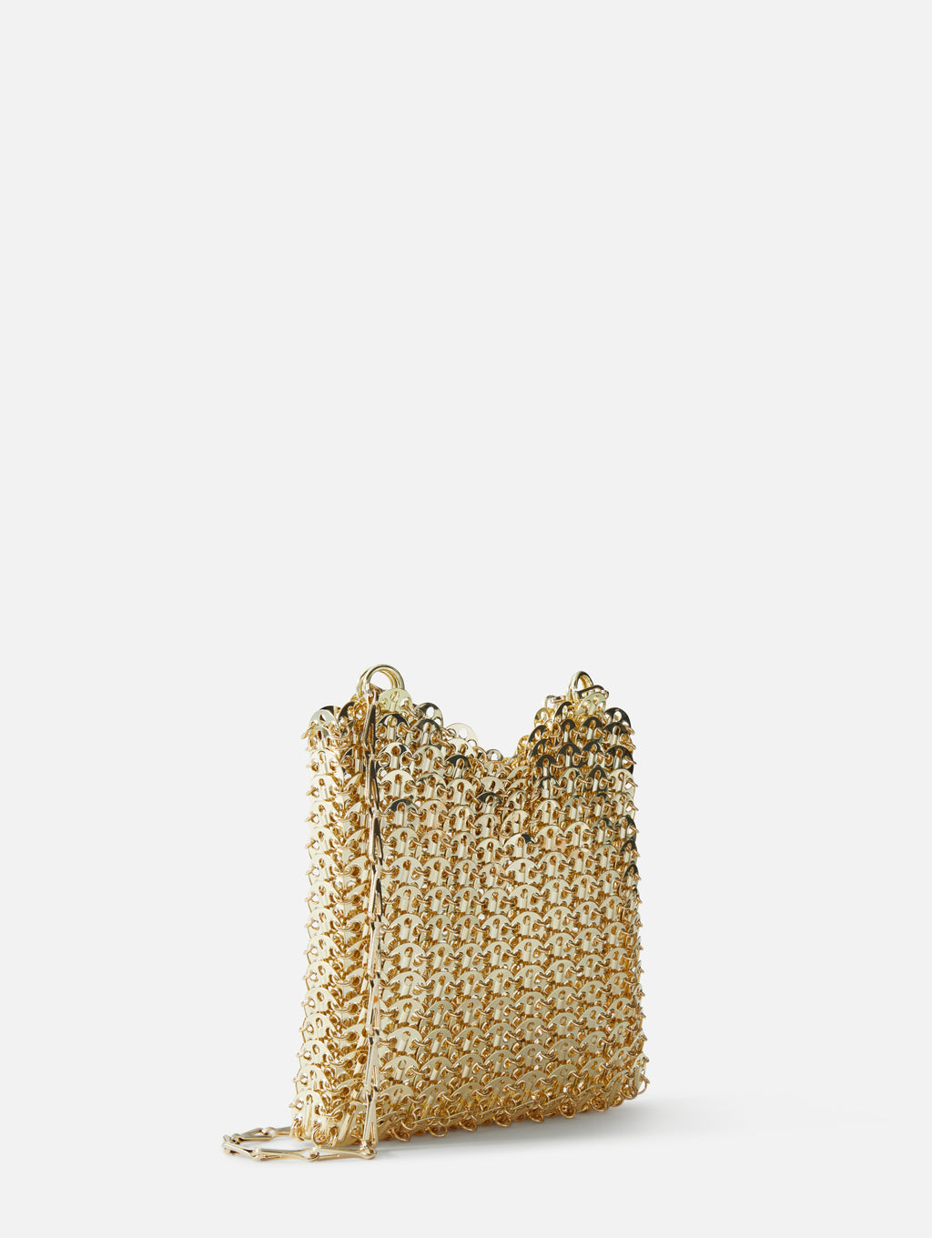 Gold 1969 nano chainmail shoulder bag, Rabanne