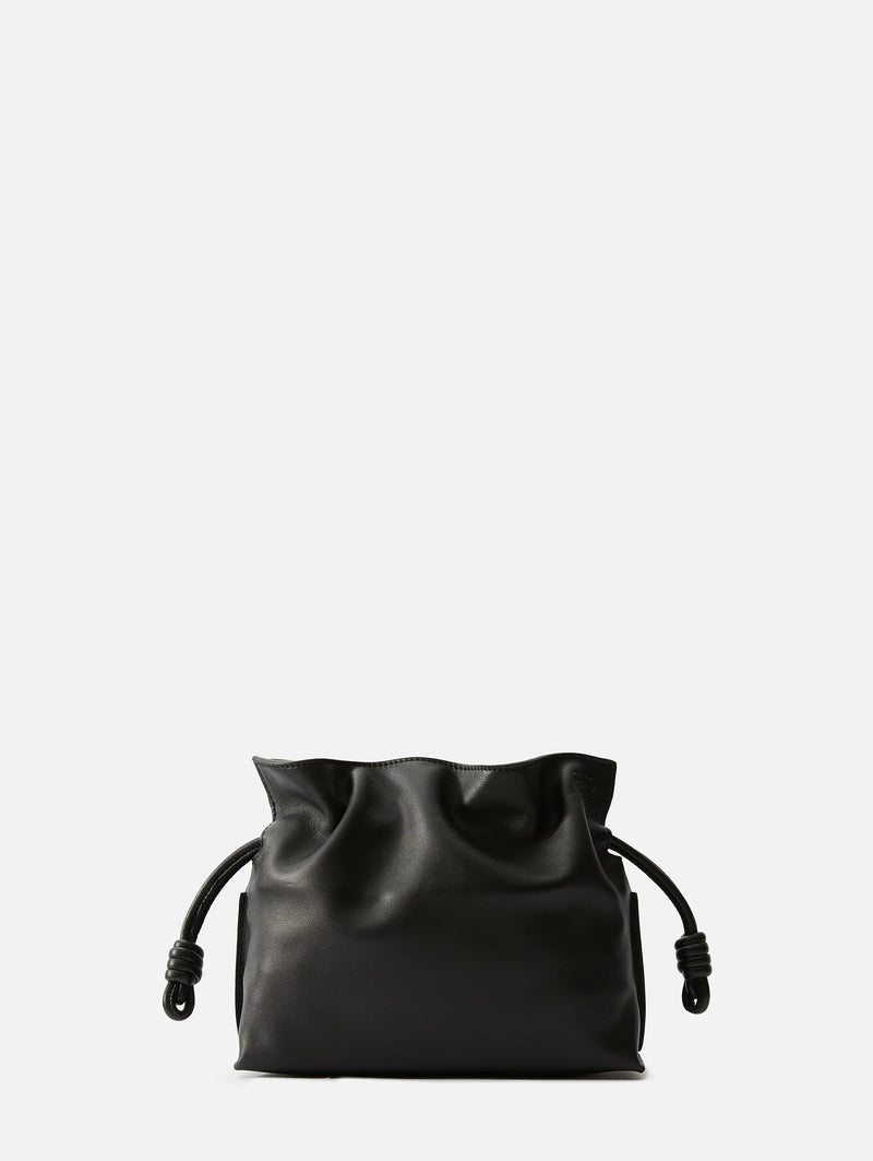Loewe Women's Flamenco Mini Leather Clutch Bag - Black - Clutches