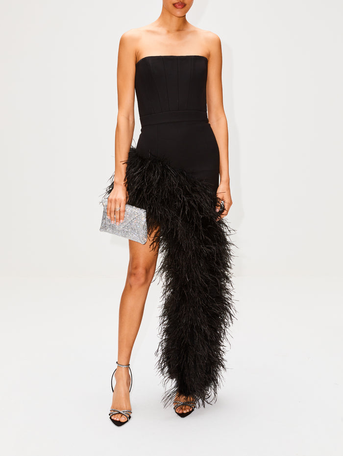 Feathered Giselle Dress