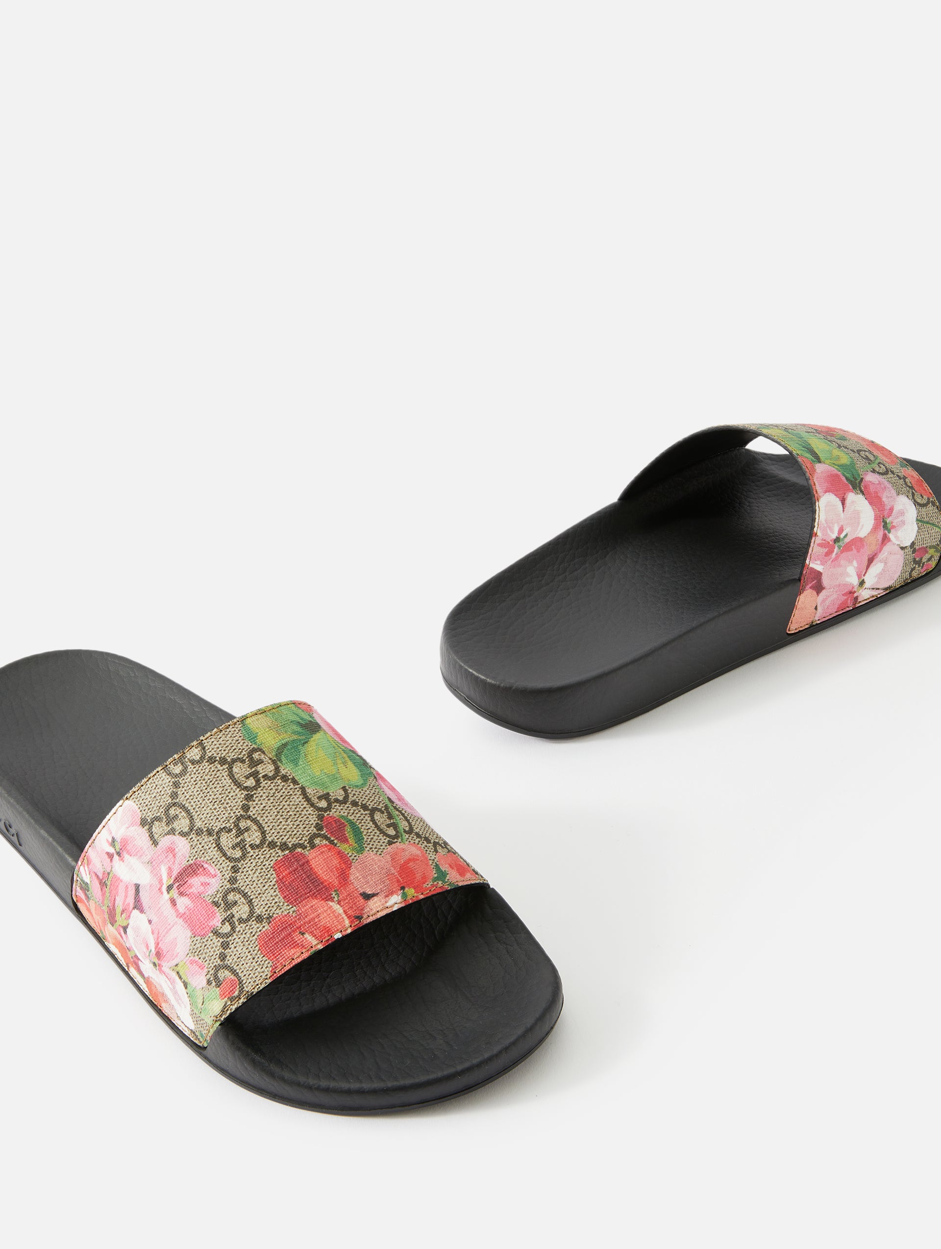 GG Blooms Supreme Floral Slide Sandal | GUCCI | elysewalker