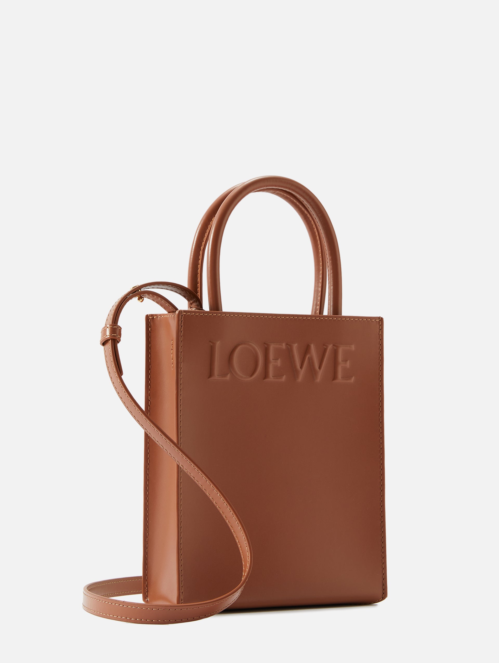 Tan Hammock small leather tote bag, LOEWE