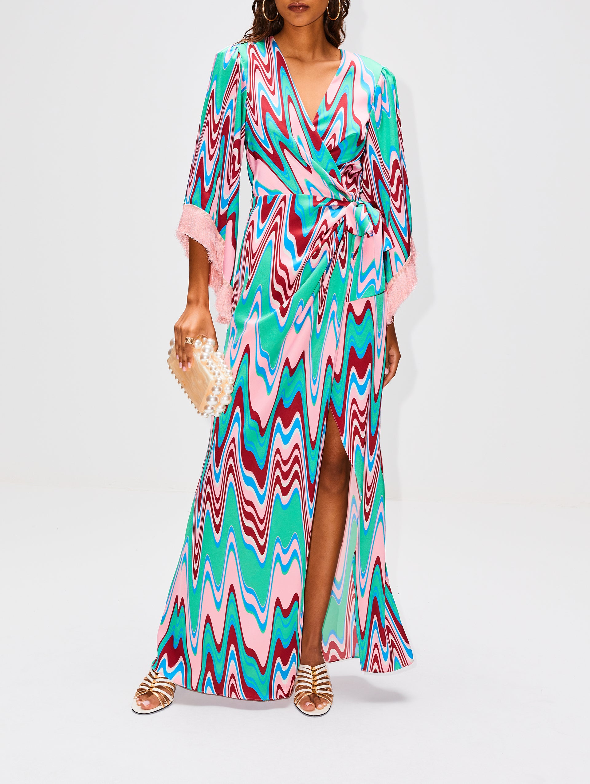 Wave Wrap Maxi Dress