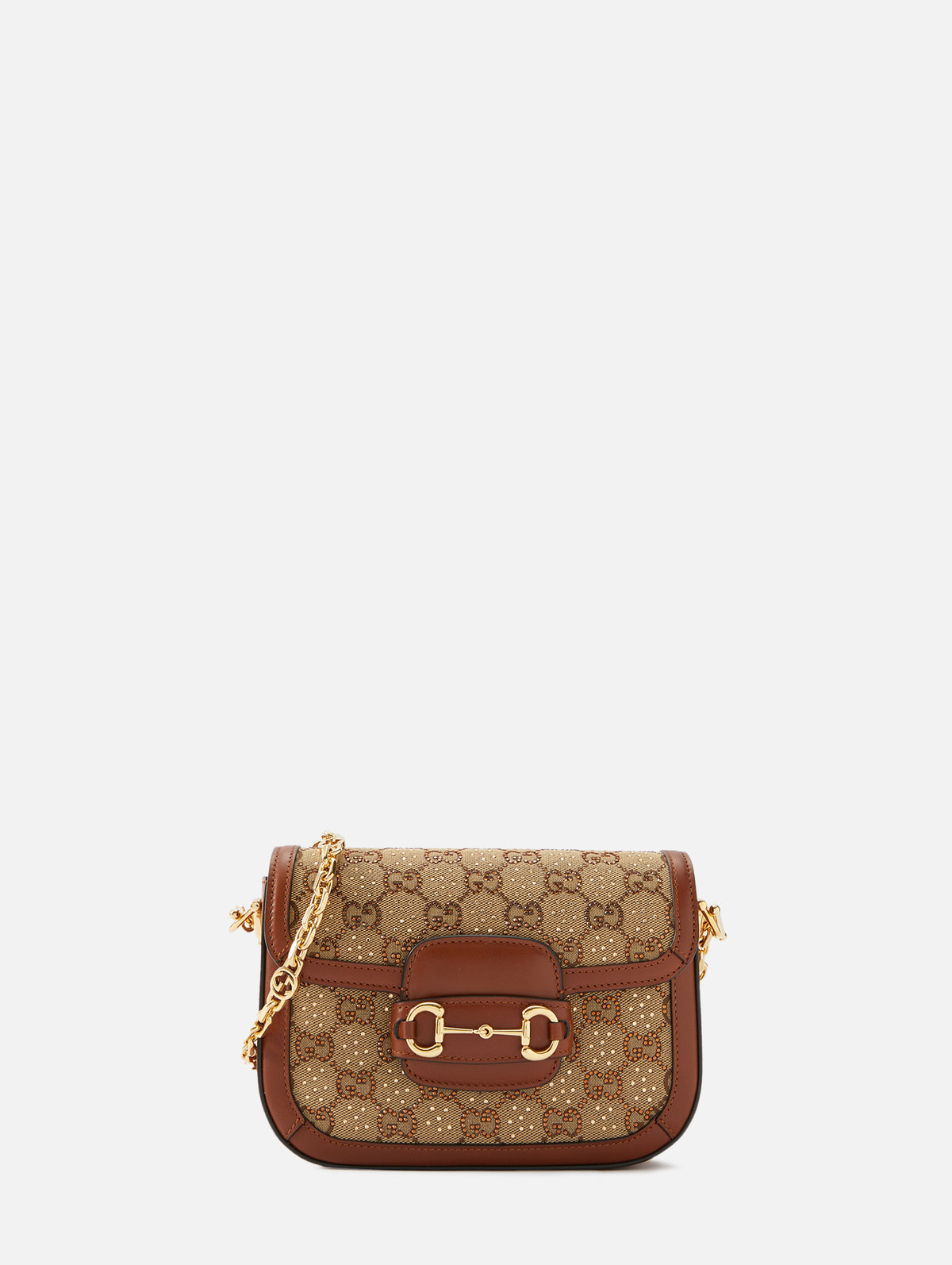 Gucci Small Canvas Horsebit 1955 Shoulder Bag