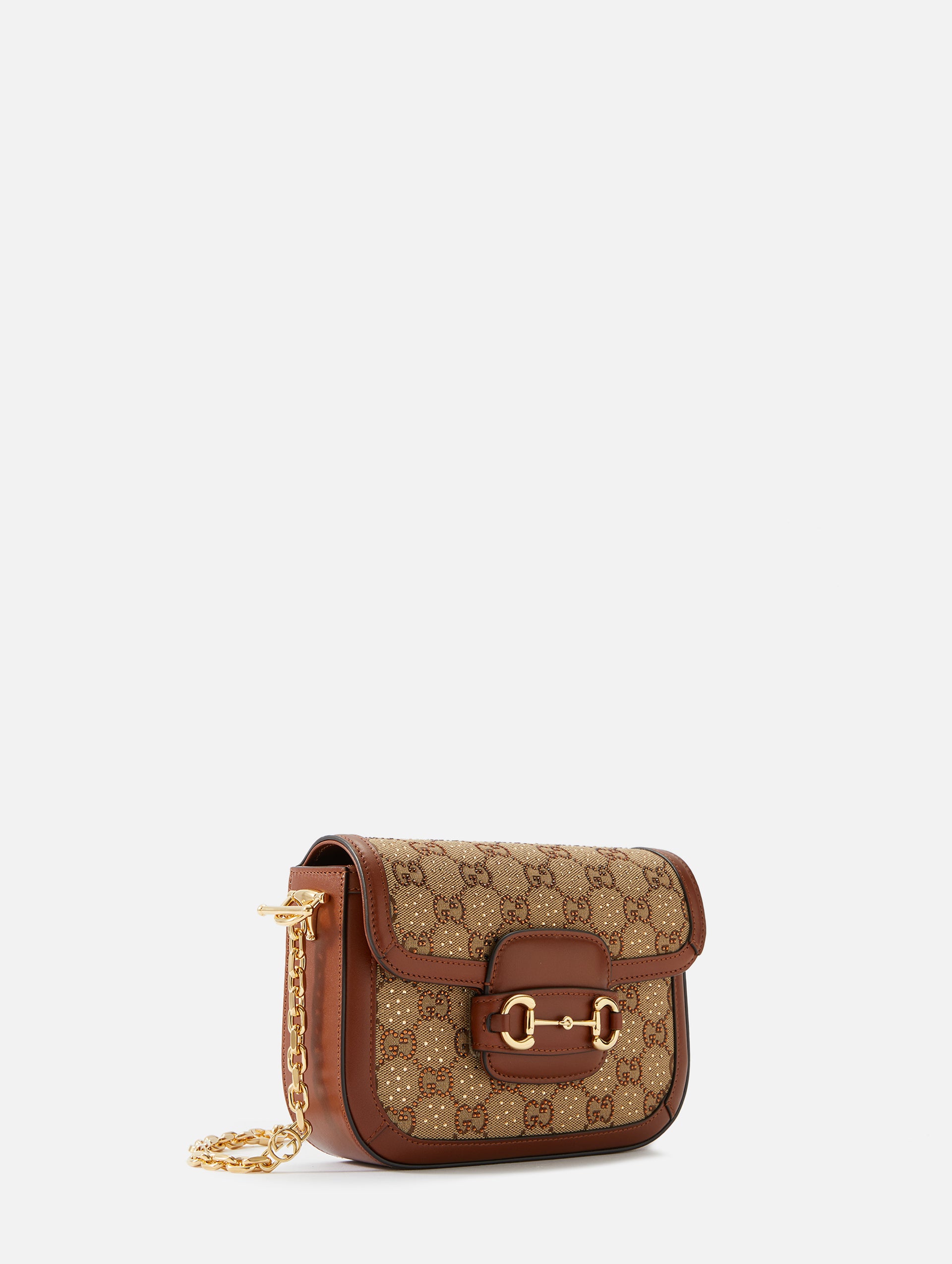 Gucci Gucci Horsebit 1955 Small canvas crossbody bag | MILANSTYLE.COM