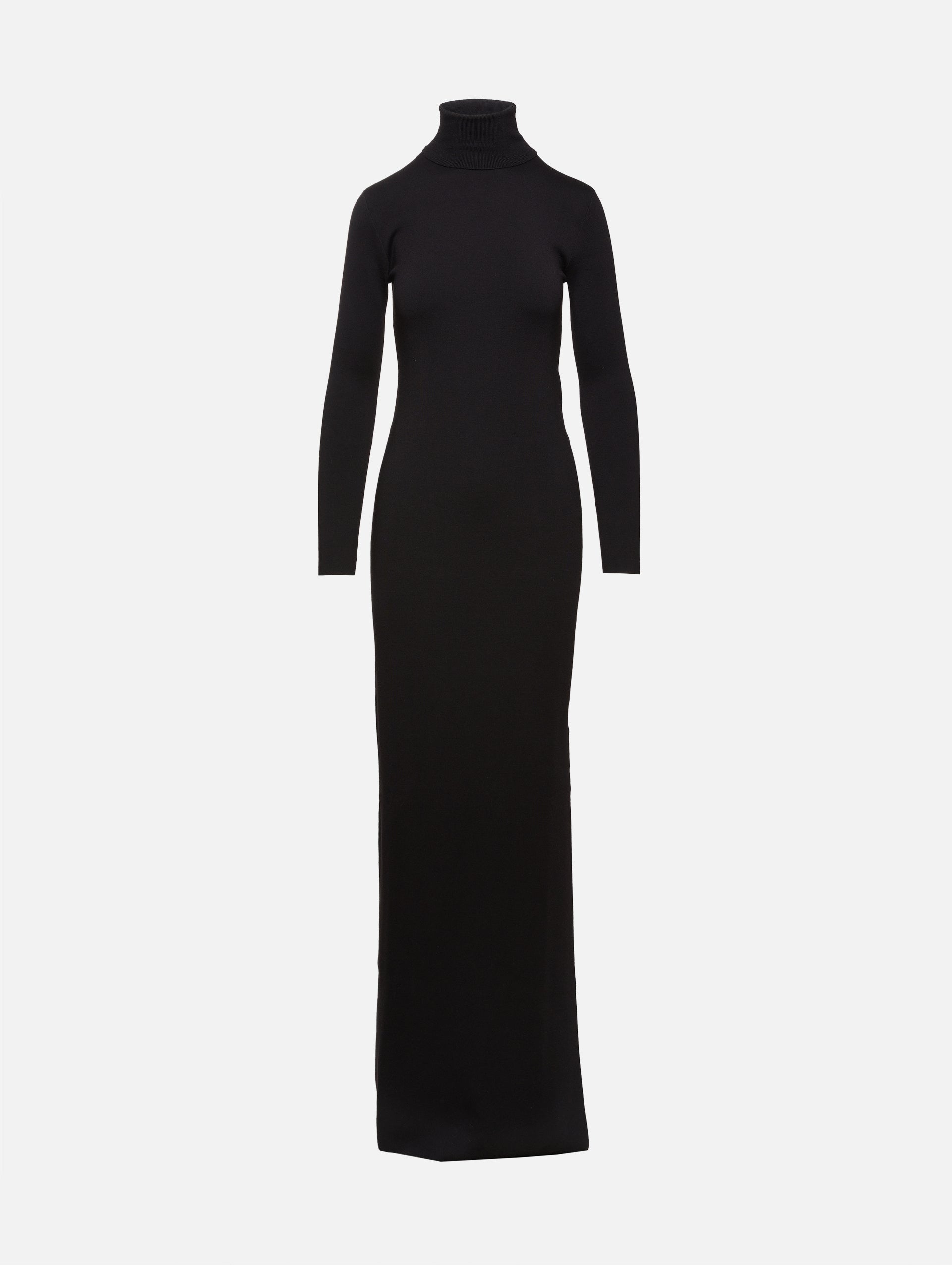 Long Sleeve Turtleneck Dress | SAINT LAURENT | elysewalker