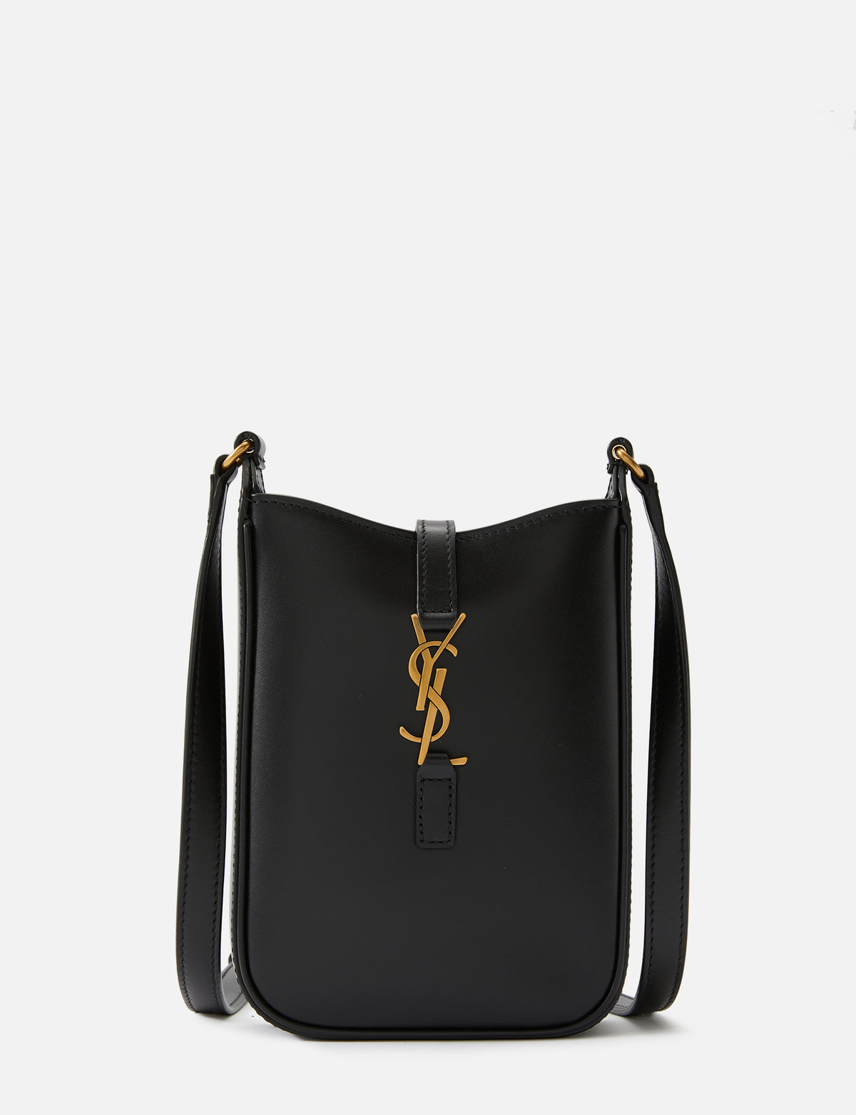 Saint Laurent | Women Mini Le 5 à 7 Leather Shoulder Bag Black Unique