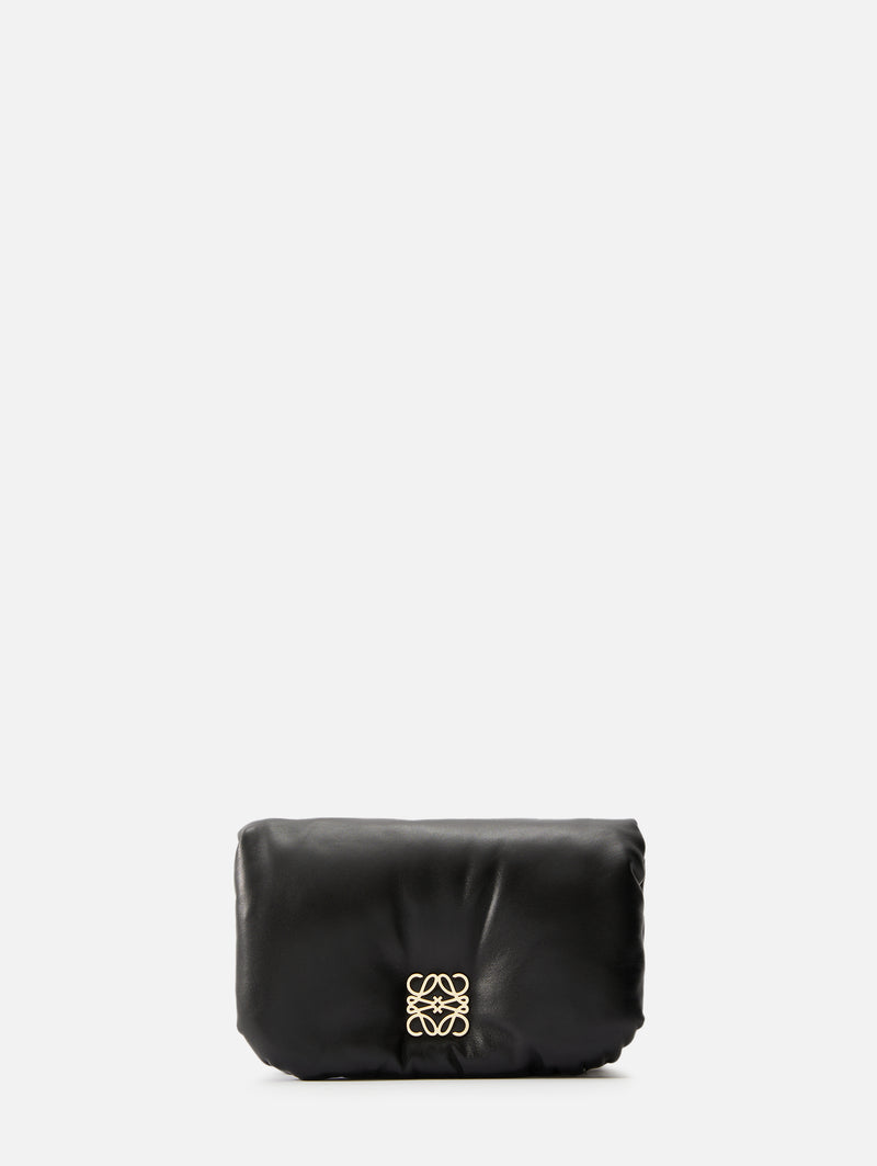 Loewe Goya Puffer Mini Bag in Black, Black. Size all.