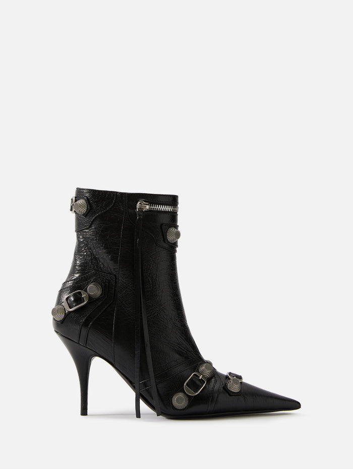 Louis Vuitton leopard print bootie leather LV short boots 35 US5 Zip lady  Heels