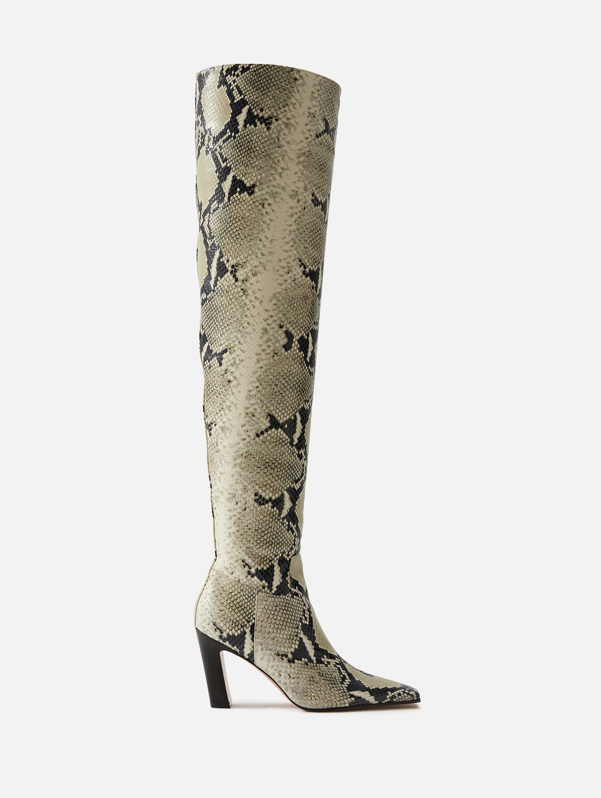 Knee high python on sale boots