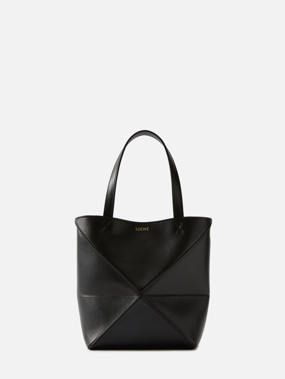 Puzzle leather mini bag by Loewe