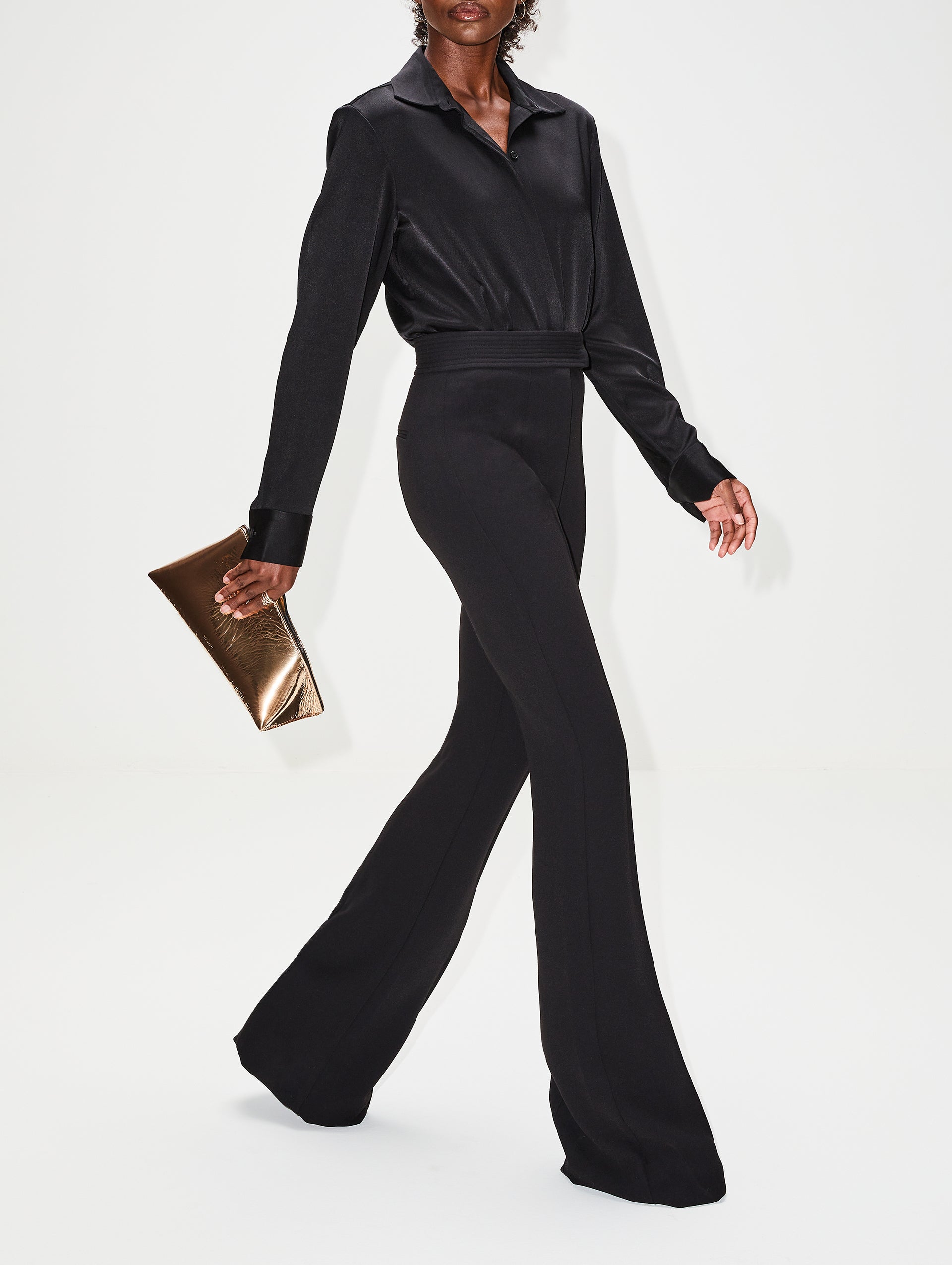 Alex Perry bonded-seams flared trousers price in Kuwait