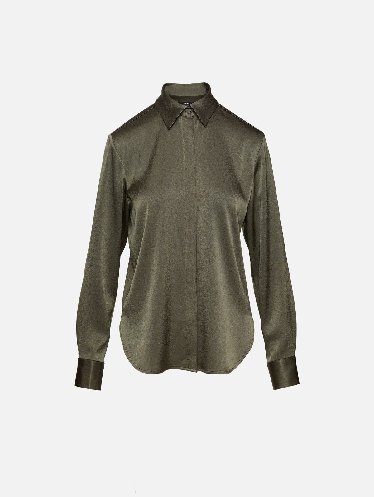 view 1 - Harper Satin Fitted Shirt