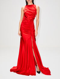 view 2 - Ruched Tank Gown