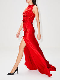 view 3 - Ruched Tank Gown