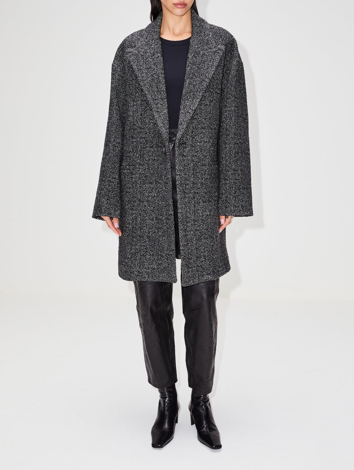 Louis Vuitton Monogram Womens Wrap Coats, Navy, IT44