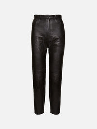 Tapered Leather Trouser