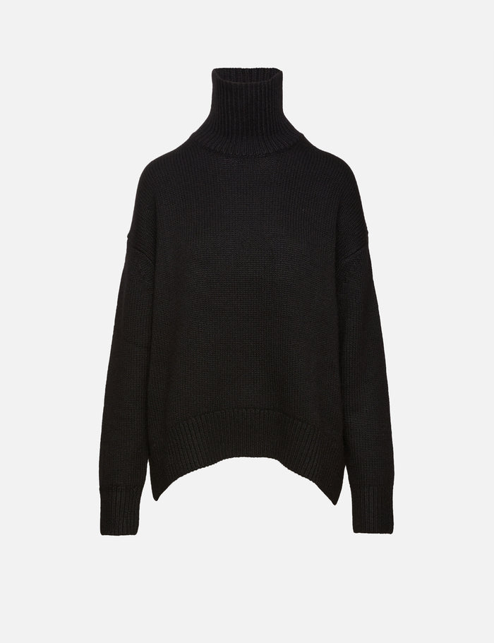 Long Rolled Neck Sweater