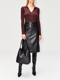 view 2 - Leonie Leather Skirt