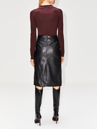 view 3 - Leonie Leather Skirt