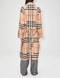 view 3 - Giant Check Cashmere Robe