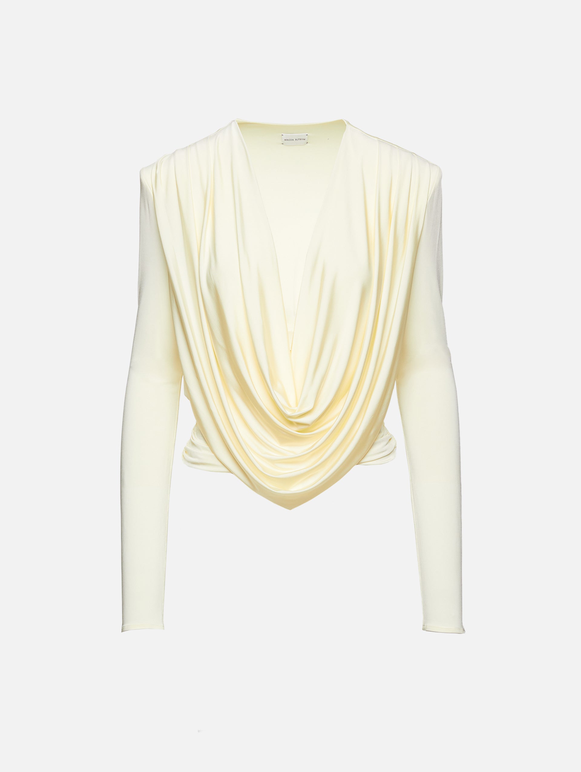 Saint Laurent plunge-neck Silk Shirt - Farfetch