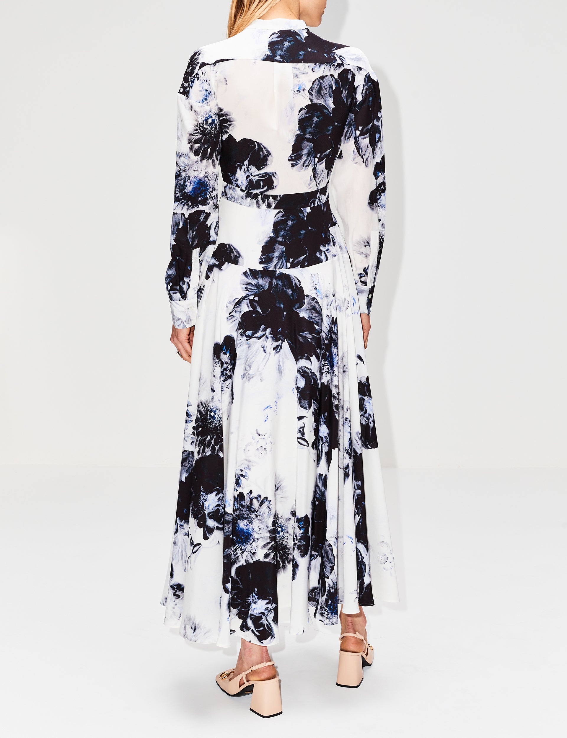Alexander McQUEEN シルクワンピース新品 Chiaroscuro Day Dress | ALEXANDER MCQUEEN | elysewalker