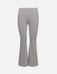 view 1 - Cropped Gingham Flare Pant