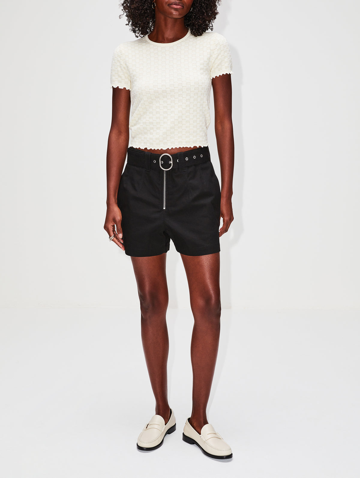 view 2 - Belted Tailored Short