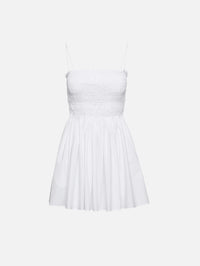view 1 - Shirred Bodice Mini Dress