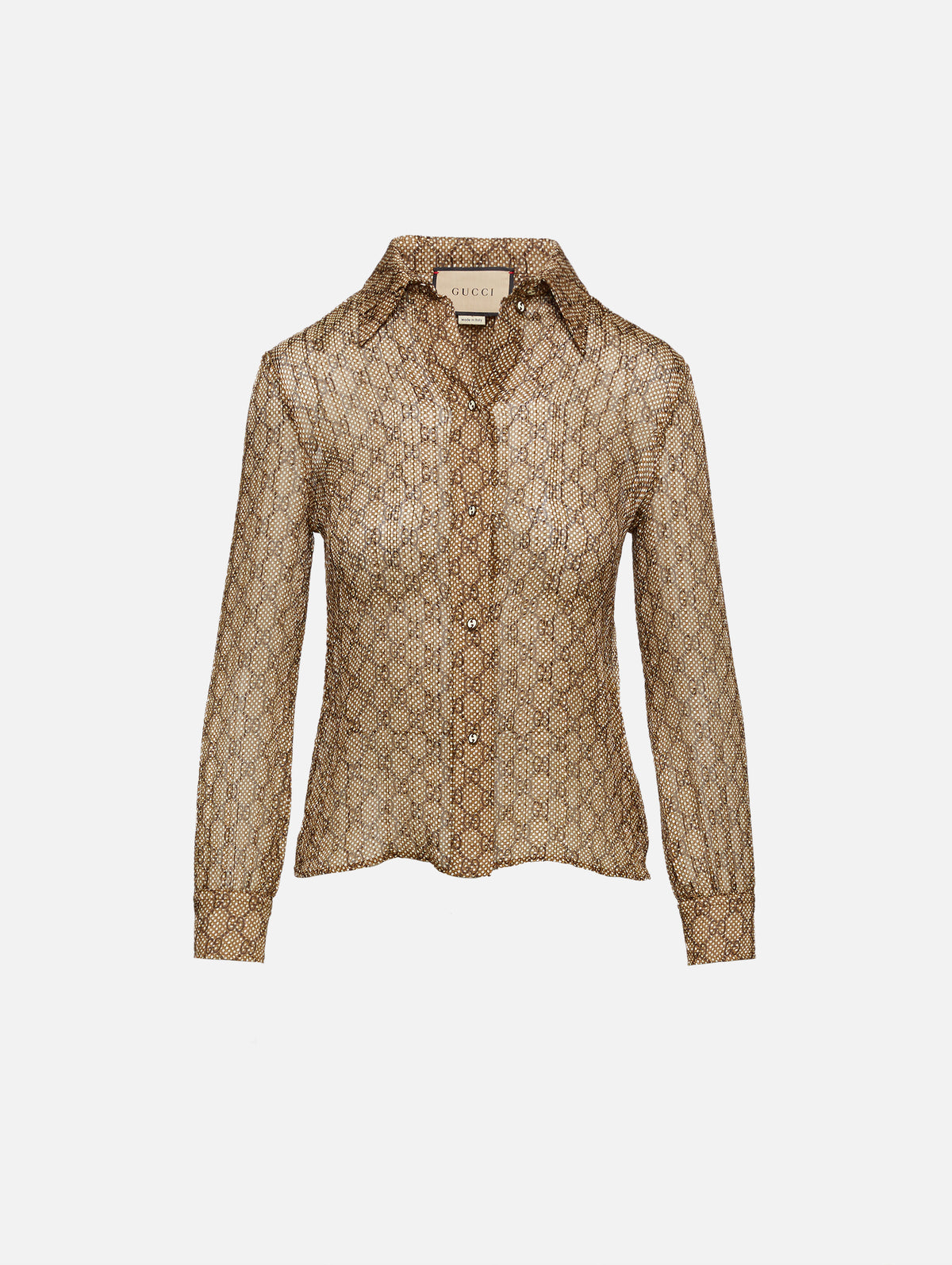 view 1 - Damier GG Printed Blouse