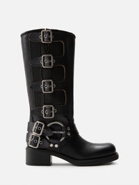 view 1 - Tall Buckle Moto Boot