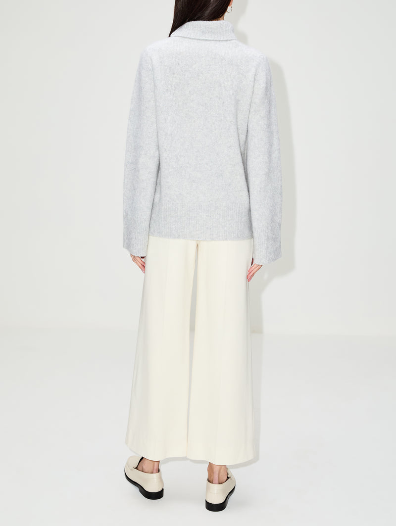 CLEAN WIDE TROUSERS