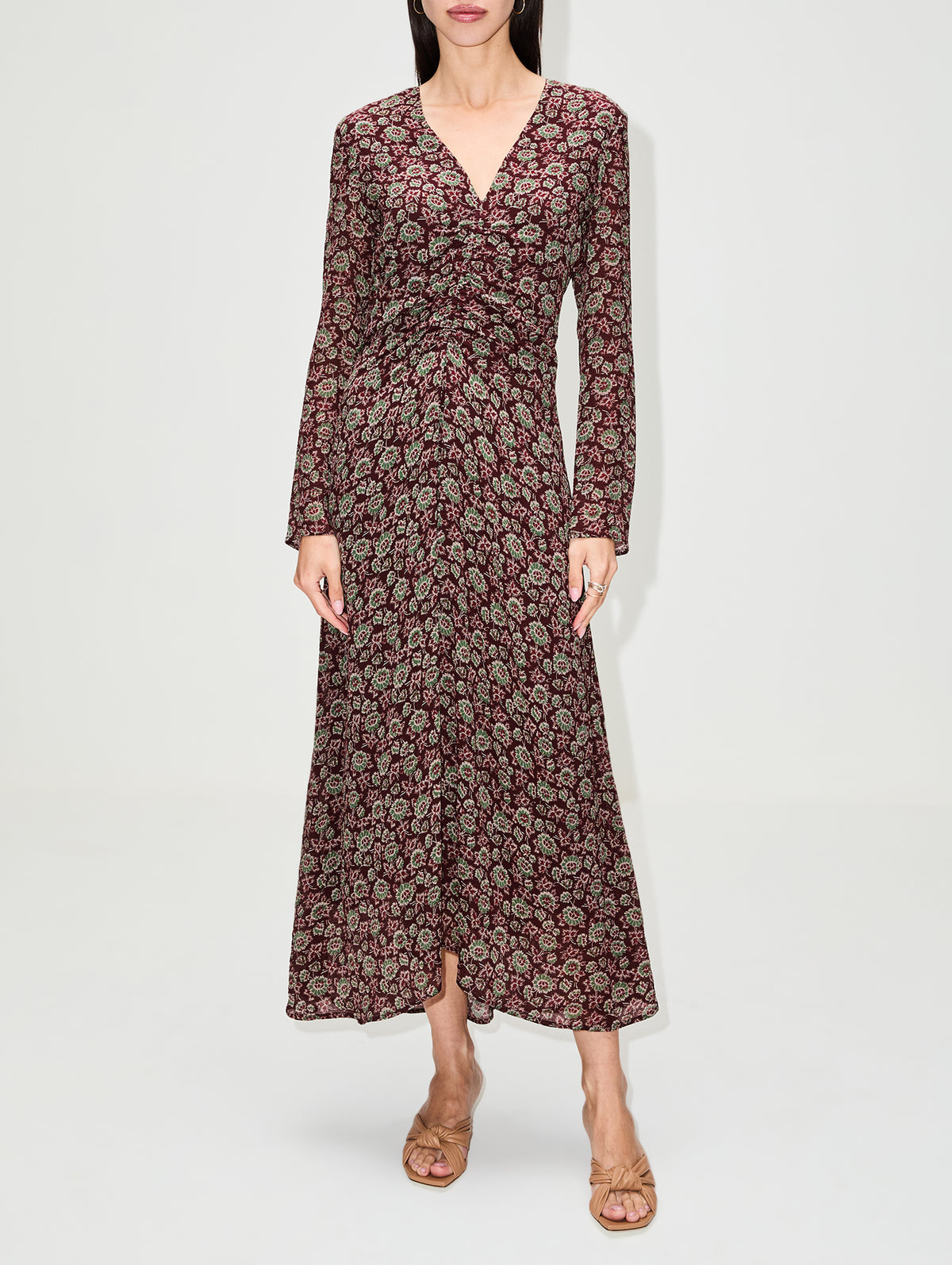 Biba Dress,VANESSA BRUNO,MARRON,Image 2