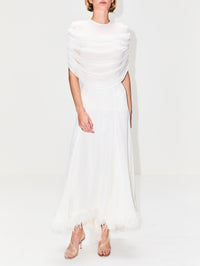 Sonora Veiled Tee,CHRISTOPHER ESBER,WHITE,Image 2