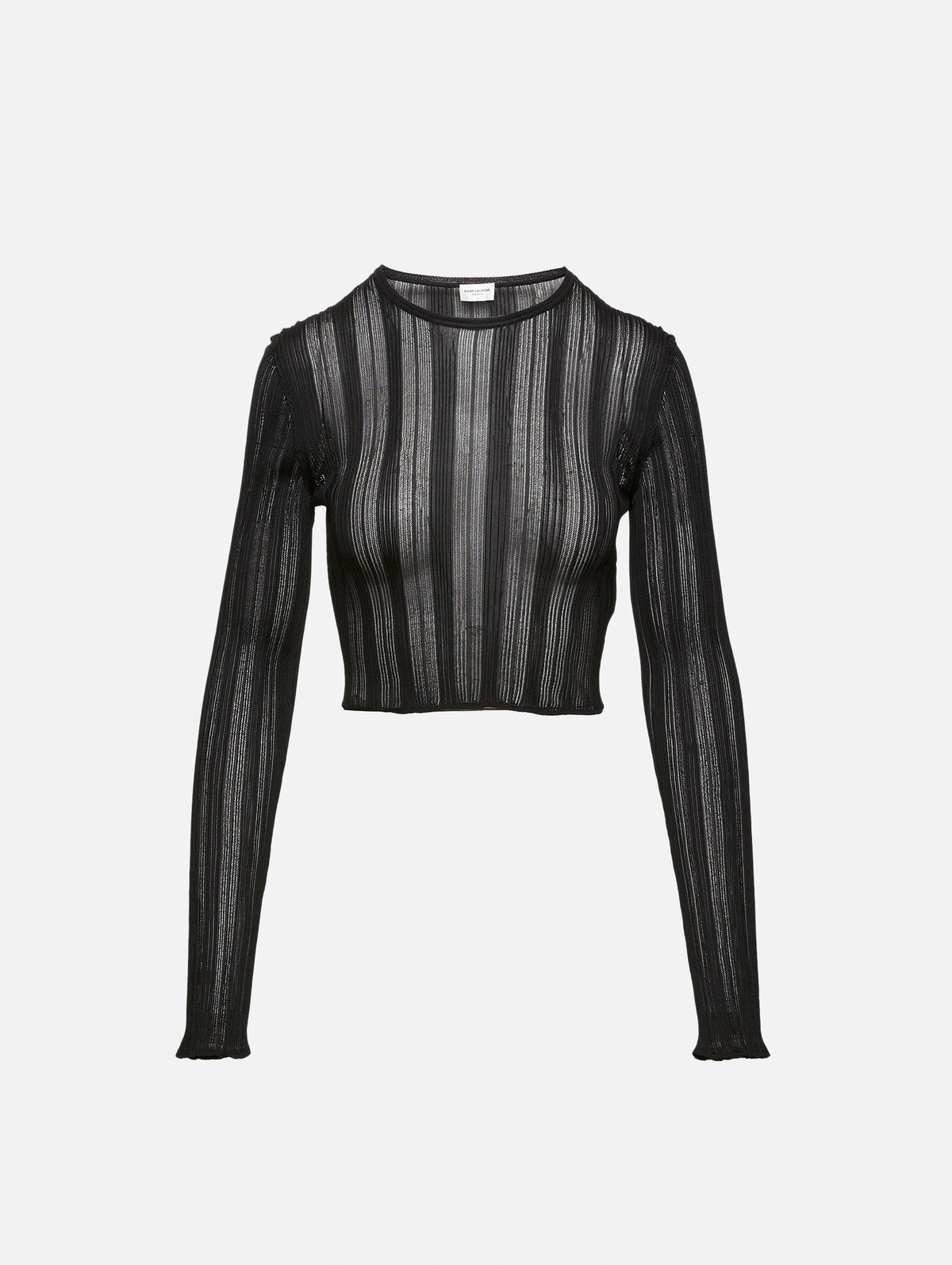 view 1 - Long Sleeve Sheer Stripe Top