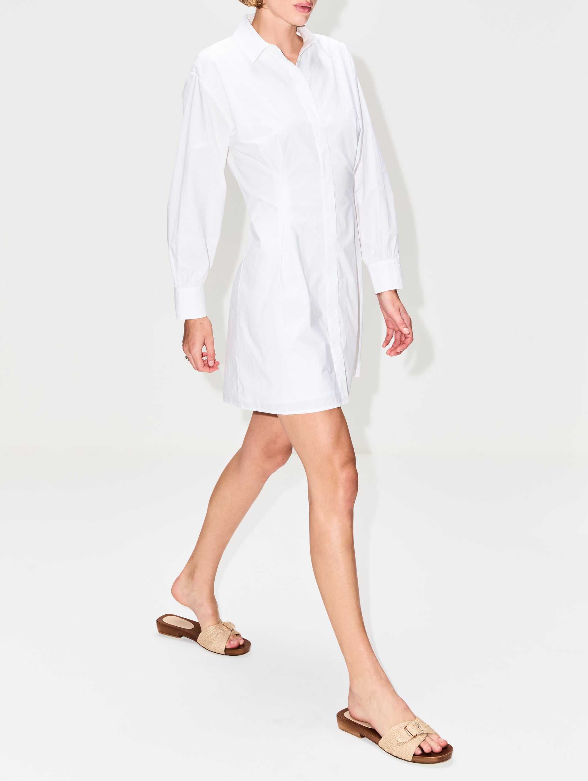 Pleated Shirt Dress | FRAME | elysewalker