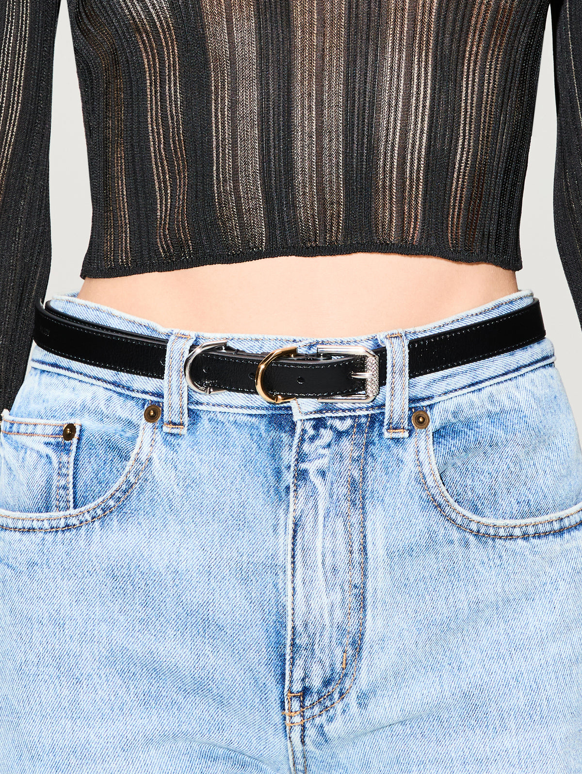 view 2 - Voyou One Buckle Belt