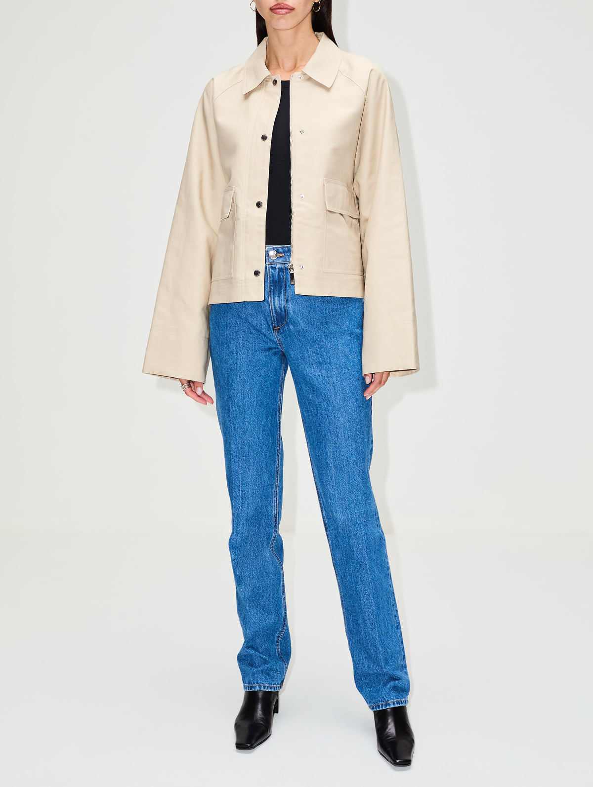 view 2 - Cropped Cotton Jacket