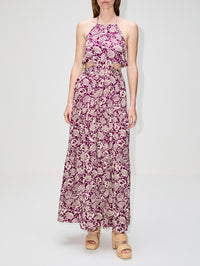 Costa Dress,VANESSA BRUNO,PLUM,Image 2